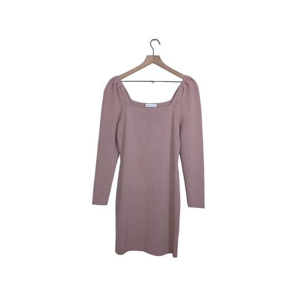 Express x Negin Mirsalehi. Blush Pink Stretch Knit Fitted Slimming Dress S - Picture 3 of 6